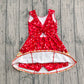 Baby Girl Sleeveless Drips Summer Red Knee Length Yoga Active Dress RTS