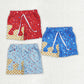 Baby Boy Toddler Plaid Stars Pockets Team Shorts Sibling Bottom RTS