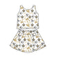 ( Moq 5 Each Style ) Baby Girls Toddler Bows Team Sibling Shorts Dresses Set Summer Clothing