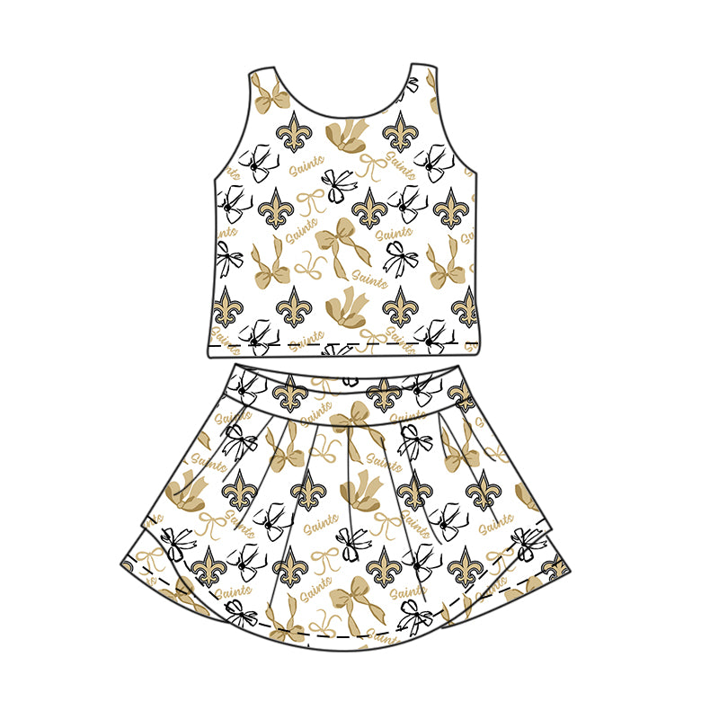 ( Moq 5 Each Style ) Baby Girls Toddler Bows Team Sibling Shorts Dresses Set Summer Clothing