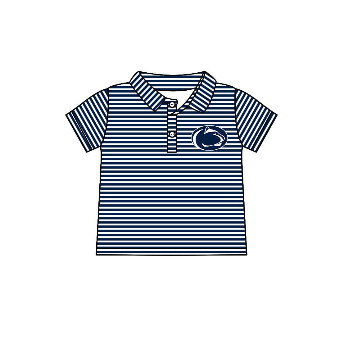 ( Moq 5 each style ) Baby Boy Girl Toddler Team Blue Bows Sibling Shirt Dress Set