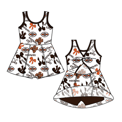 ( Moq 5 Each Style ) Baby Girls Toddler Bows Team Sibling Shorts Dresses Set Summer Clothes