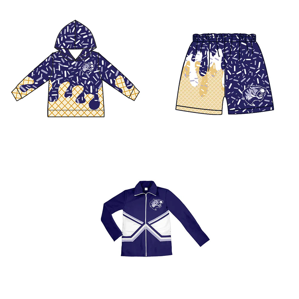 ( Moq 5 each style ) Baby Boy Team Sibling Tiger Drip Shorts Shirt 7.23