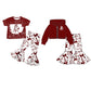 ( Moq 5 each style ) Baby Girl Team Sibling Horse Bows Dress Set 7.22