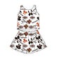 ( Moq 5 Each Style ) Baby Girls Toddler Bows Team Sibling Shorts Dresses Set Summer Clothes