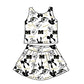 ( Moq 5 each style ) Baby Girl Toddler Dogs Team Bows Sibling Dress Set