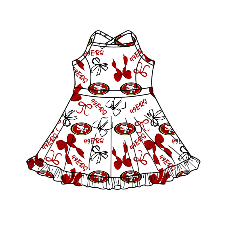 ( Moq 5 Each Style ) Baby Girls Toddler Red Bows Team Sibling Shorts Dresses Set Summer Clothing