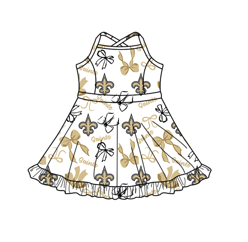 ( Moq 5 Each Style ) Baby Girls Toddler Bows Team Sibling Shorts Dresses Set Summer Clothing