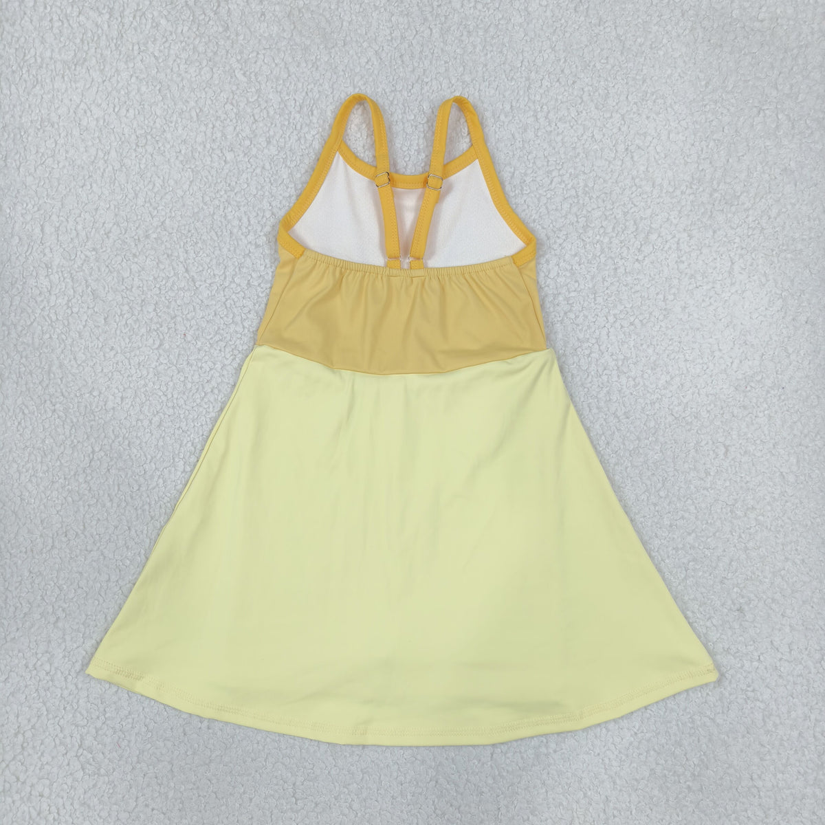 Baby Girls Kids Sleeveless Princess Yoga Active Shorts Knee Length Dress RTS