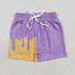 Baby Boy Toddler Plaid Candy Summer Purple Bottom Shorts RTS