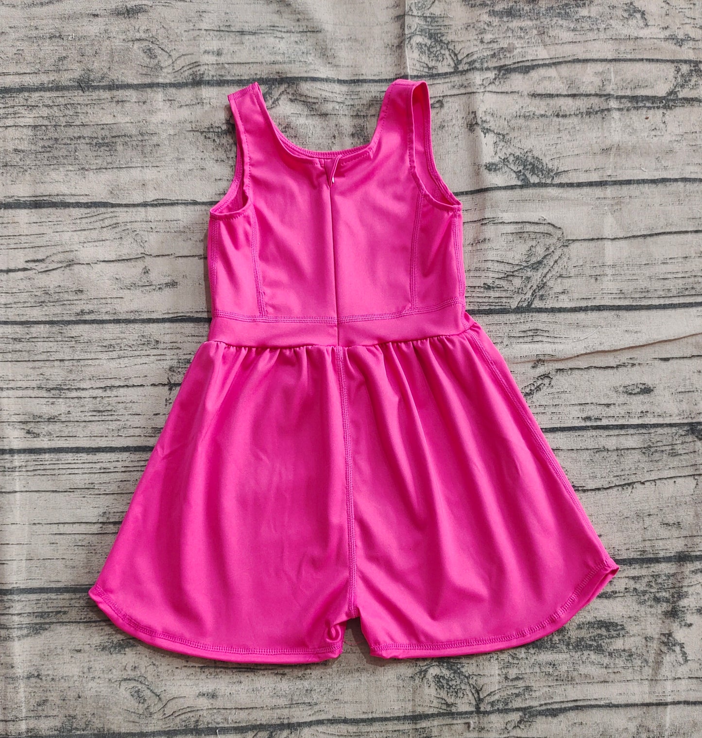 Baby Girl Sleeveless Hot Pink Yoga Active Jumpsuit RTS
