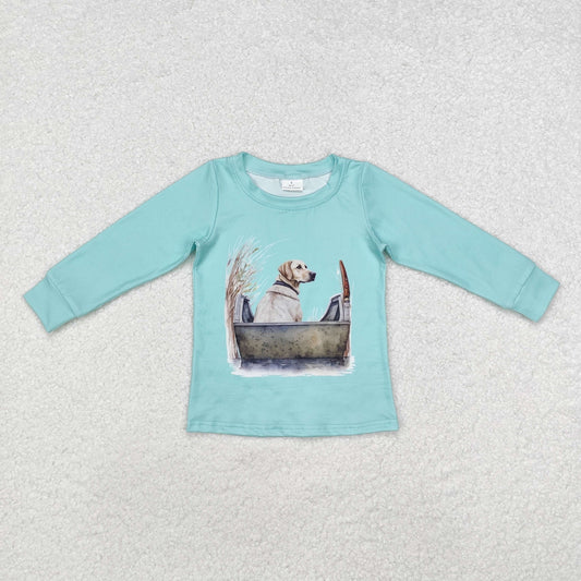 Baby Boy Kids Long Sleeves Dog Hunting Fishing Shirt