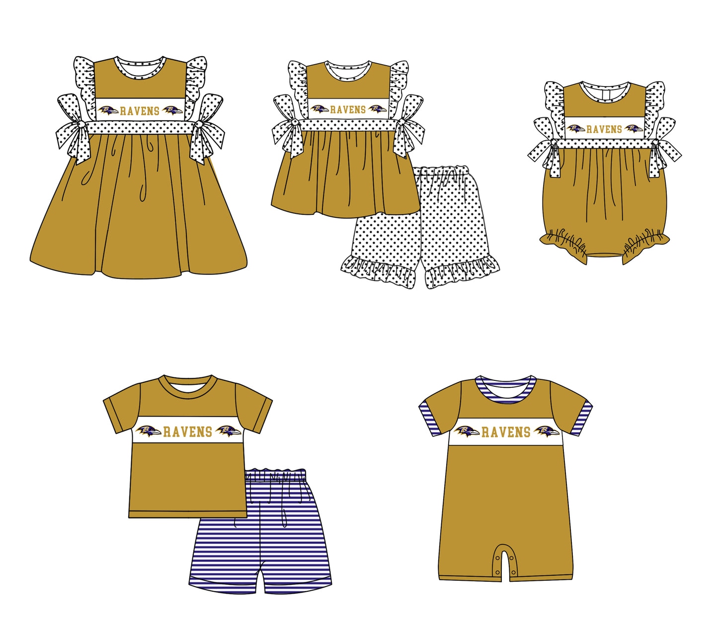 ( Moq 5 ) Baby Boys Infant Short Sleeves Team Summer Romper