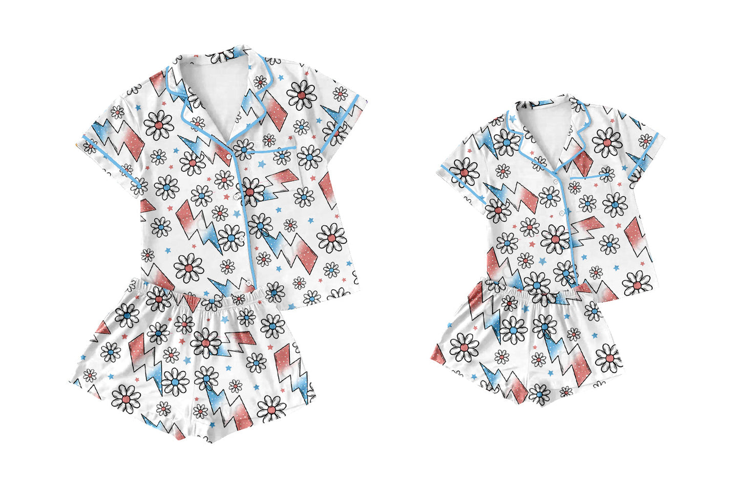 Baby Girl Toddler Adult Women Flower Sibling Family Pajamas Set ( Moq 5 Each Style ) 12.21