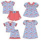Baby Girl July 4th Flags Sibling Dress Set ( Moq 5 Each Style ) 12.31