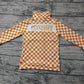 Baby Boy Toddler Long Sleeves Dog Checkered Team Zipper Shirt Tops Moq 5