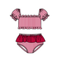 ( Moq 5 Each Style ) Baby Boys Girls Kids Team Sibling Red Jumpsuits Sets Swimsuits