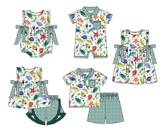 Baby Boy Girl Animals Sibling Romper Dress Set ( Moq 5 Each Style ) 1.23