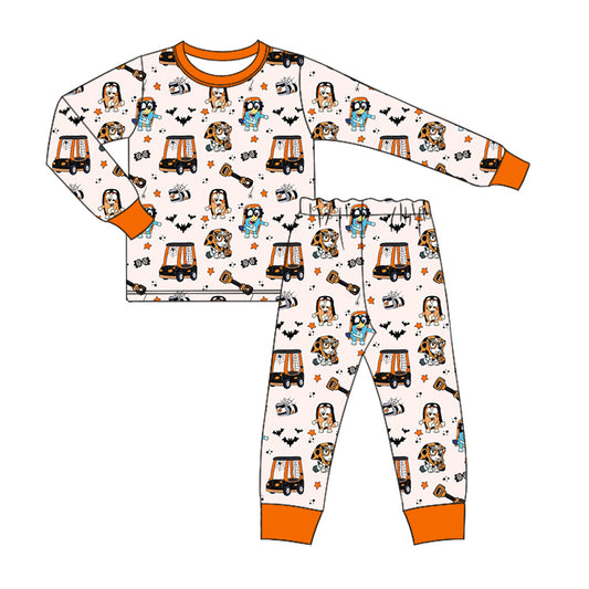 Baby Boy Long Sleeves Halloween Dogs Shirt Pants Pajamas Clothes Set