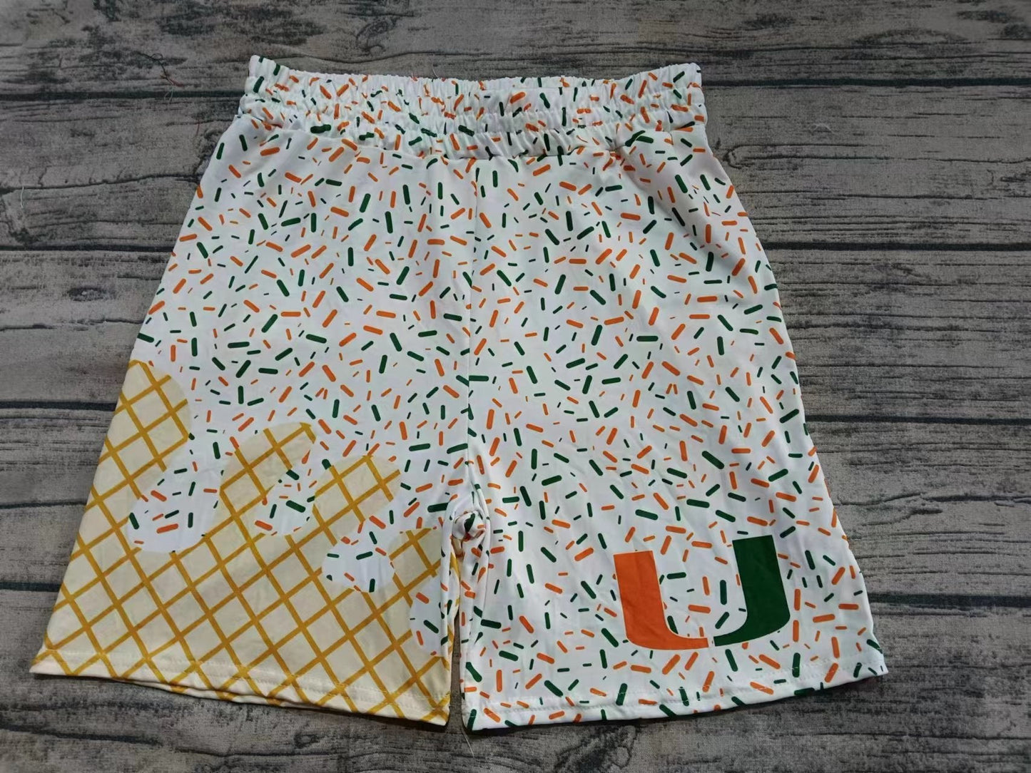 Baby Boy Adult Men U Team Family Shorts Bottoms ( Moq 5 )