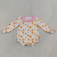 Sibling Baby Girls Kids Thanksgiving Pumpkins Bows Romper Set Fall Clothes RTS