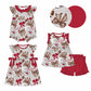 Baby Girl Football Bows Sibling Dress Romper Set ( Moq 5 Each Style )