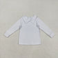 Baby Boy Long Sleeves White Cotton Buttons Shirt Tops RTS