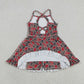 Sibling Baby Girl Kids Sleeveless Leopard Team Knee Length Yoga Active Dresses RTS