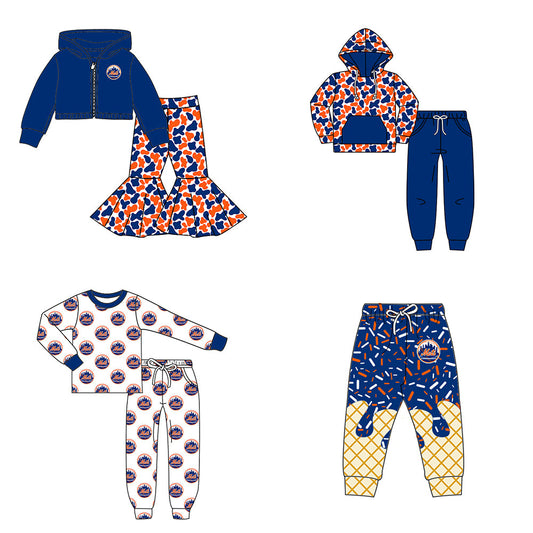 ( Moq 5 each style ) Baby Boy Girl  Team Cheer Sibling Shirt Eagles Bows Jumpsuit Dress Set 8.8