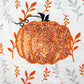 Baby Girl Short Sleeves Embroidery Pumpkin Shirt Sequins Skirt Set