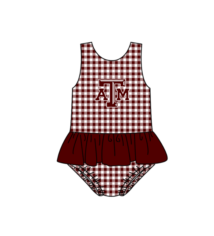 ( Moq 5 Each Style ) Baby Boys Girls Football Stripes Sibling Team Sets Swimsuits Clothes