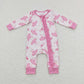 GLP0737 Baby Girl Long Sleeves Pink Pants Outfit Pajamas