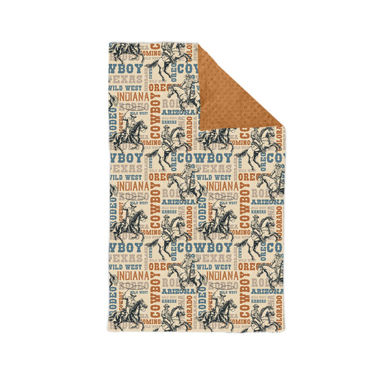 Baby Kids Infant Western Cowboy Blanket