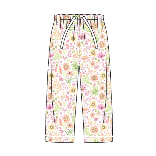 Adult Women Flower Pajamas Pants