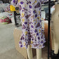 ( Mo moq ) Preorder Baby Girl Short Sleeves Cheer Purple Bows Summer Team Knee Length Dress