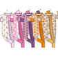 ( Moq 5 Each Style ) Sibling Baby Girls Infant Pumpkins Ruffle Zipper Footie Sleeper Fall Rompers Clothes