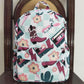 BA0082 Baby Kids Western Boots Floral Tape Bag Backpack