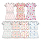 ( Moq 30 Each Style ) Sibling Baby Girls Kids Short Sleeves Bows Tops Scallop Shorts Sets Summer Clothes