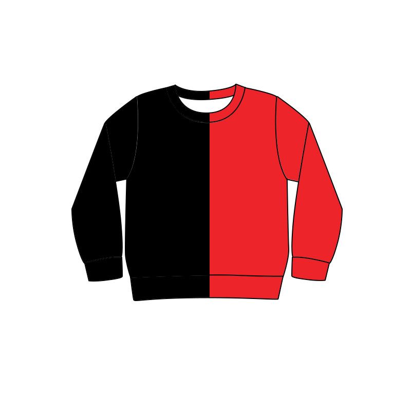 ( Moq 5 ) Preorder Baby Boys Toddler Long Sleeves Red Black Shirt Tops Clothes