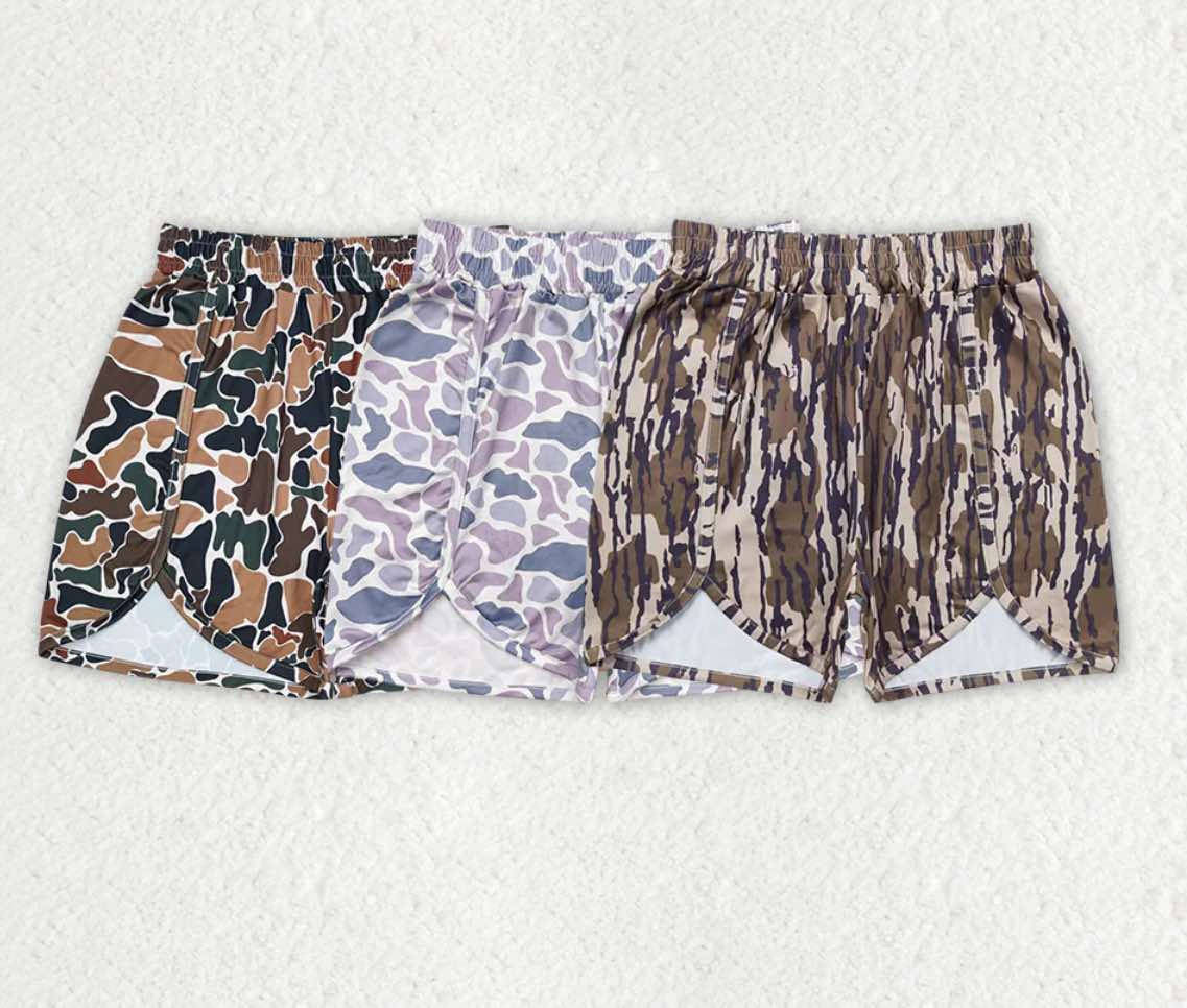 Adult Women Camo Print Summer Shorts