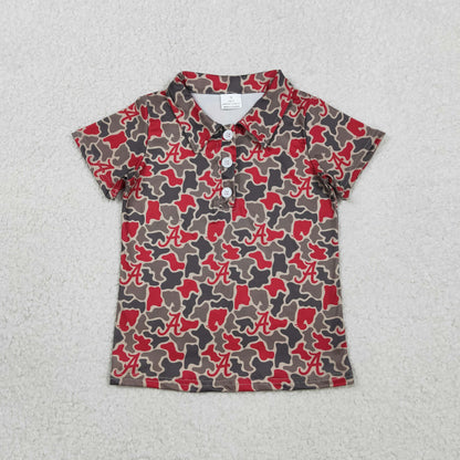 Sibling Baby Boys Girls Kids Team Shirt Knee Length Dress Camo Clothes RTS