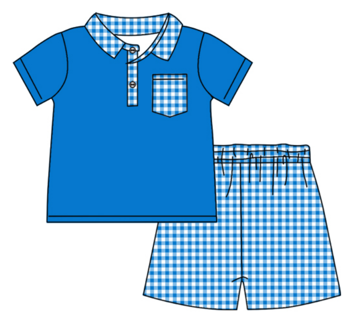 Baby Boy Girl Short Sleeves Summer Sibling Dress Romper Clothes Set ( Moq 5 Each style )