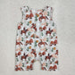 Baby Boy Infant Sleeveless Rodeo Western Cactus Romper RTS