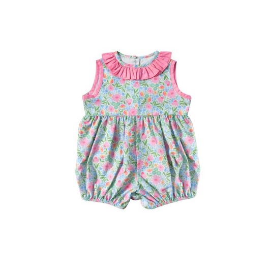 Moq 3 Pre-order SR1262 Baby Girl Floral Summer One Piece Romper