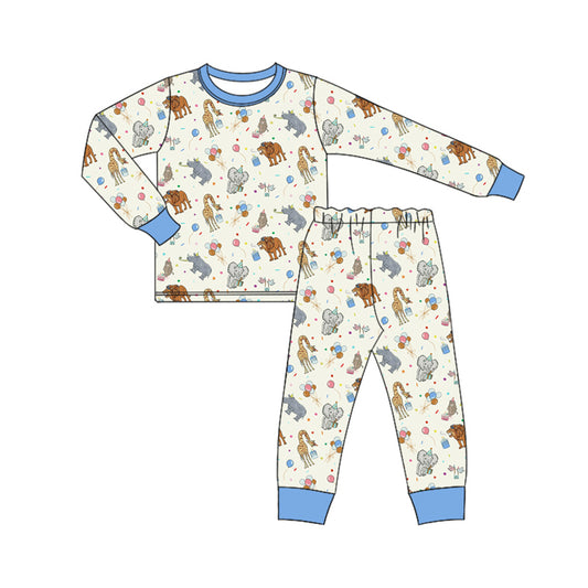 Baby Boy Long Sleeves Animals Shirt Pajamas Pants Set