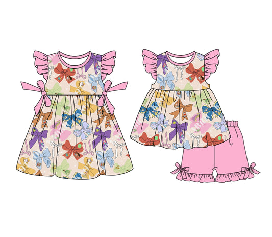 Baby Girl Princess Bows Sibling Dress Romper Set ( Moq 5 Each Style ) 1.4