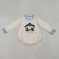 Sibling Baby Boys Kids Long Sleeves Jesus Nativity Plaid Romper Set RTS