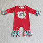 Girls Boys Long Sleeves Green Face Sibling Christmas Dress Outfit Clothes RTS