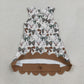 Baby Girls Kids Deer Bows Yoga Active Scallop Dress Hunting Clothes RTS