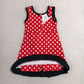 Baby Girls Kids Sleeveless Shorts Dots Red Dress Yoga Active Scallop Clothes RTS